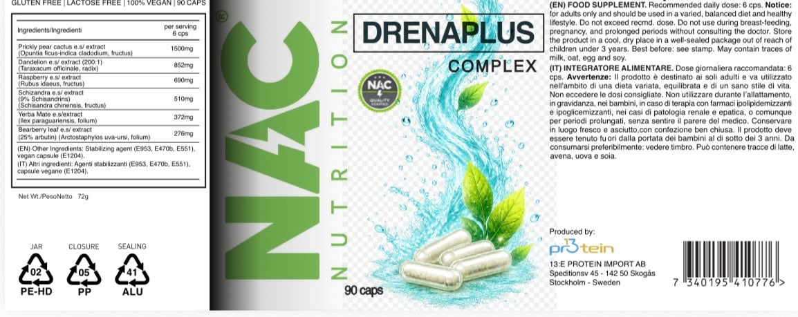 NAC Nutrition Drena Plus 90 compresse