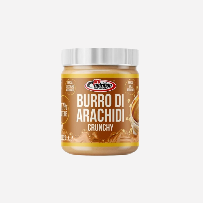 PRO NUTRITION - BURRO DI ARACHIDI CRUNCHY - 600 GR