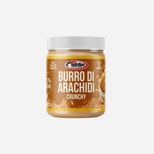PRO NUTRITION - BURRO DI ARACHIDI CRUNCHY - 600  GR