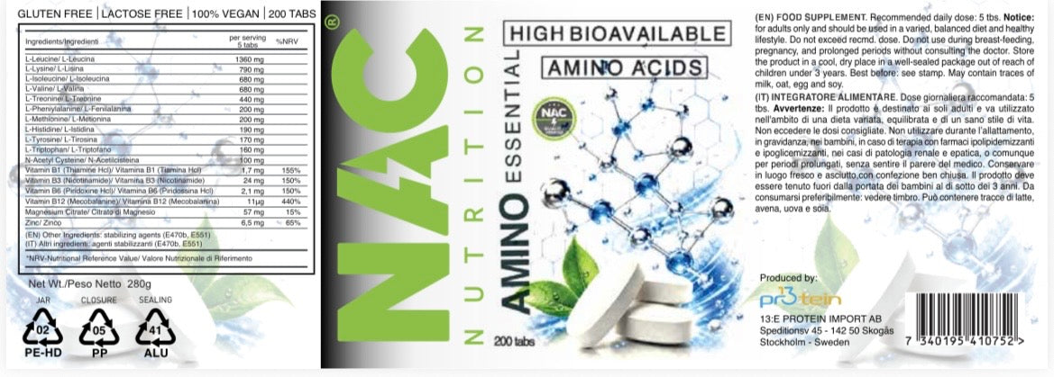 NAC Nutrition Essential Amino 200 compresse