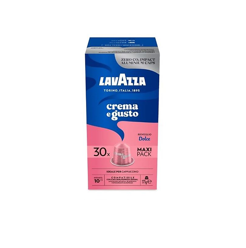 100 capsule Lavazza compatibili Nespresso in alluminio crema e gusto dolce