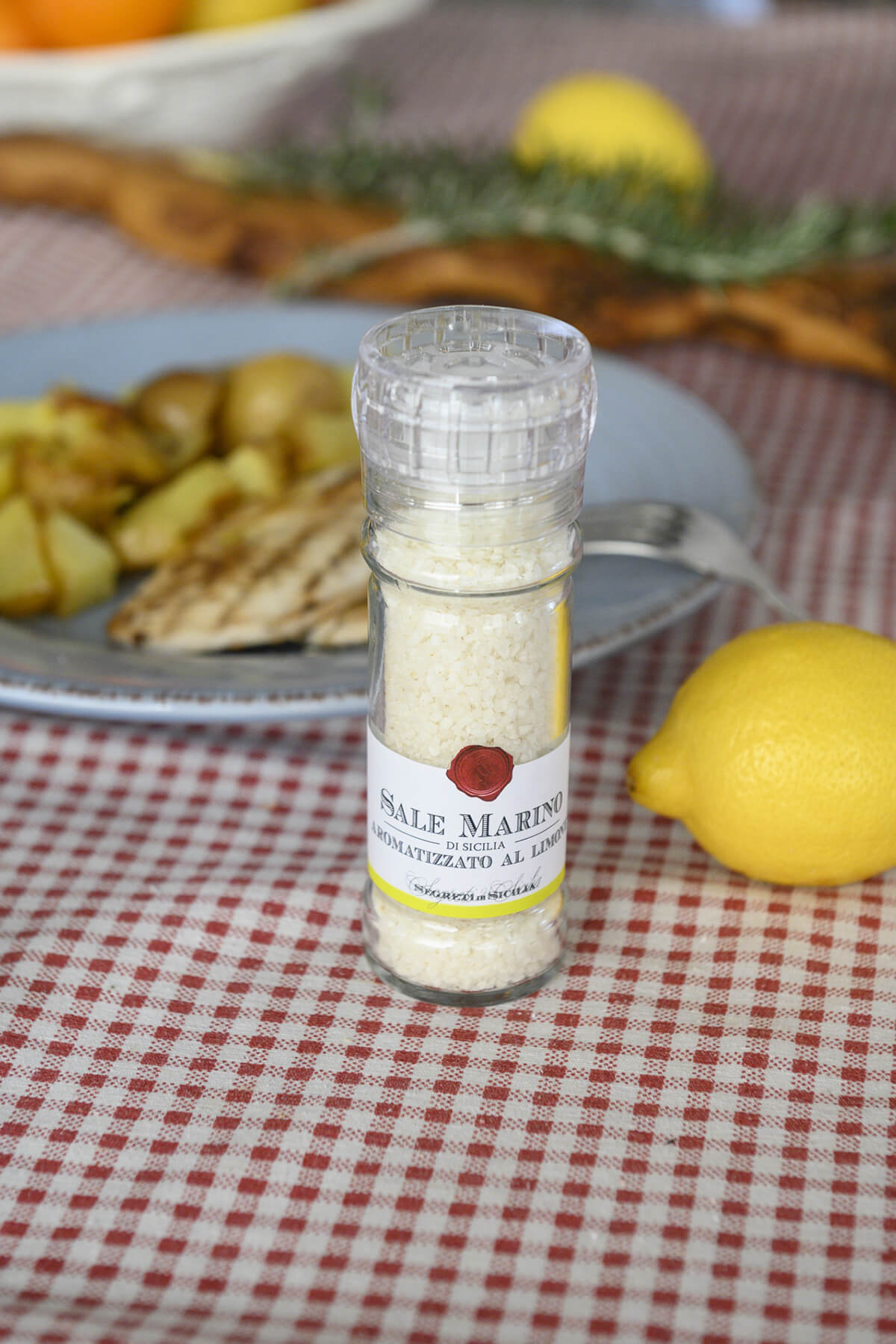 Sale Marino di Sicilia Aromatizzato al Limone in Macinino