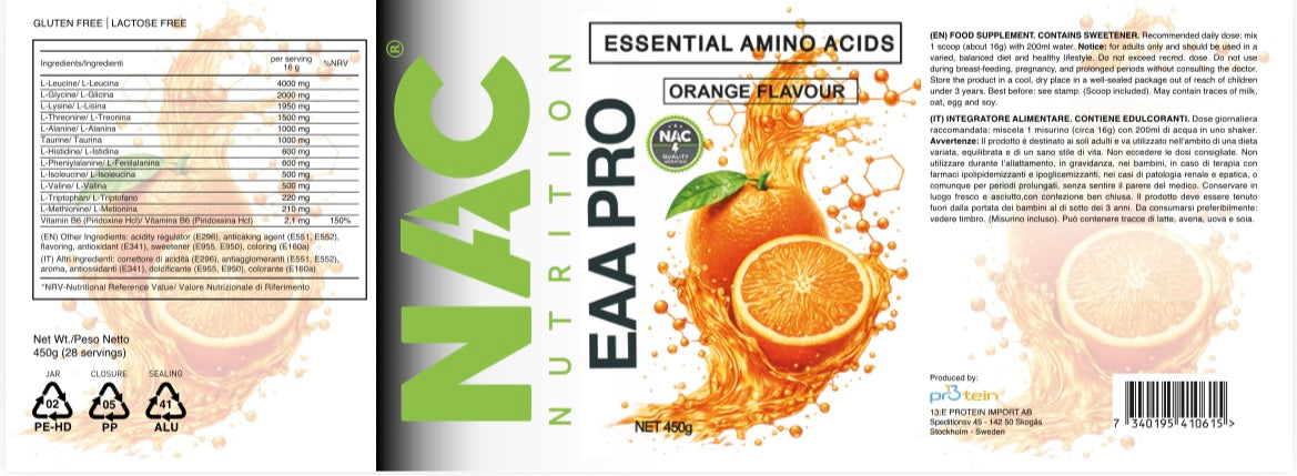 NAC Nutrition EAA Pro 450 grammi