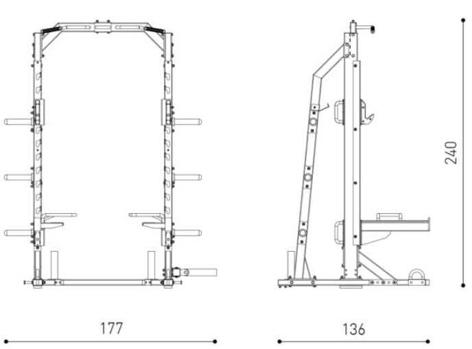 Attrezzature Fitness - HALF RACK PREMIUM
