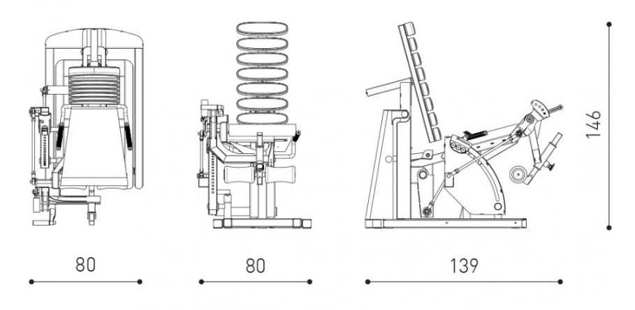 Attrezzi Fitness - Auxotonic - LEG EXTENSION MACHINE