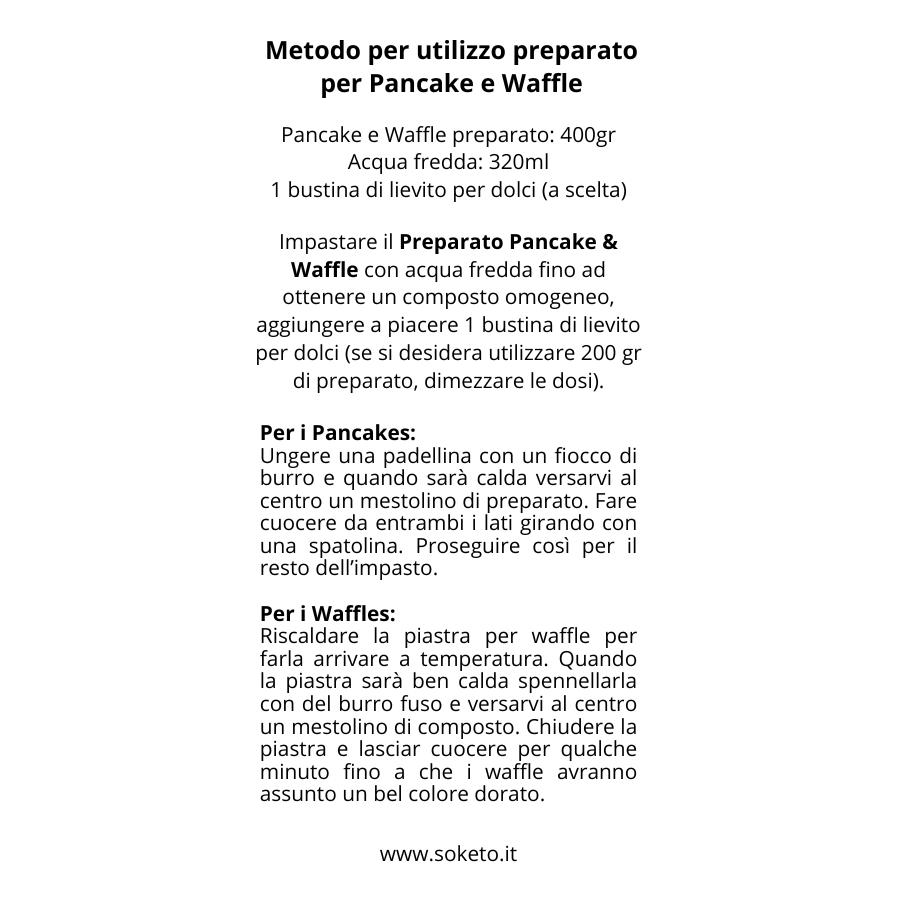 Pancake & Waffle SoKeto Mix – Gusto irresistibile, 1% di zuccheri!