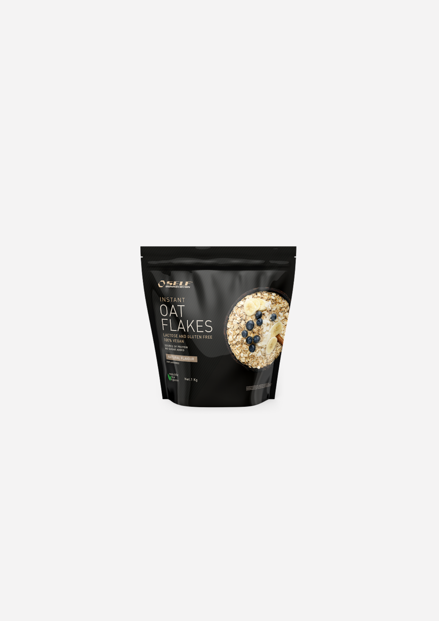 Self Omninutrition - Fiocchi di Avena Vegan NATURALE - 1 Kg