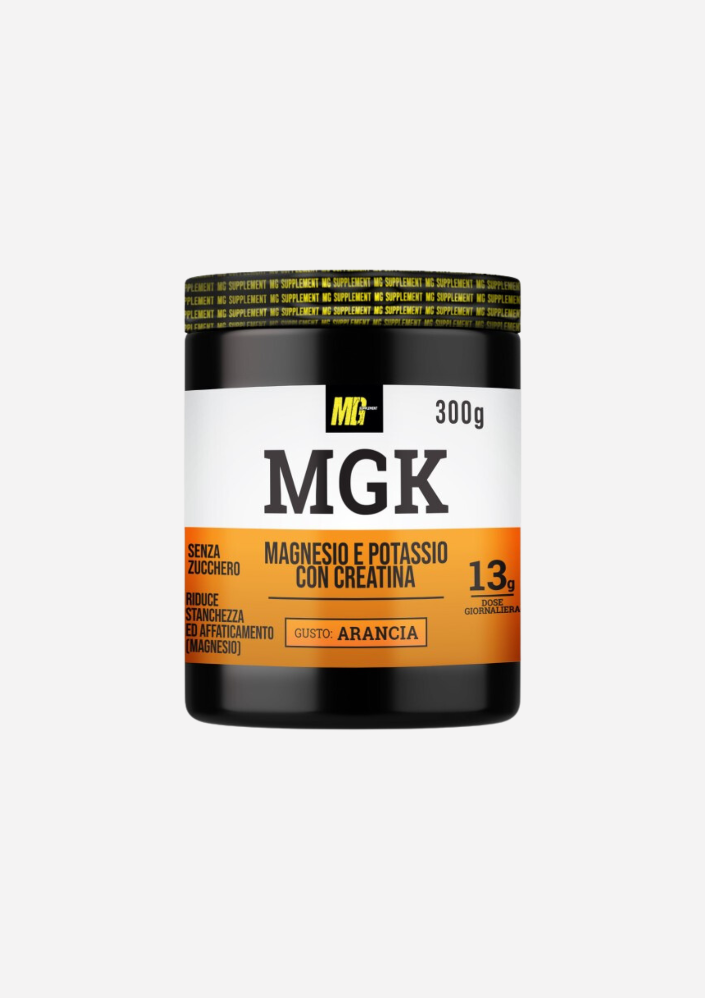 MG Food - Mgk - Magnesio Potassio Con Creatina - 300 grammi - Gusto: Arancia