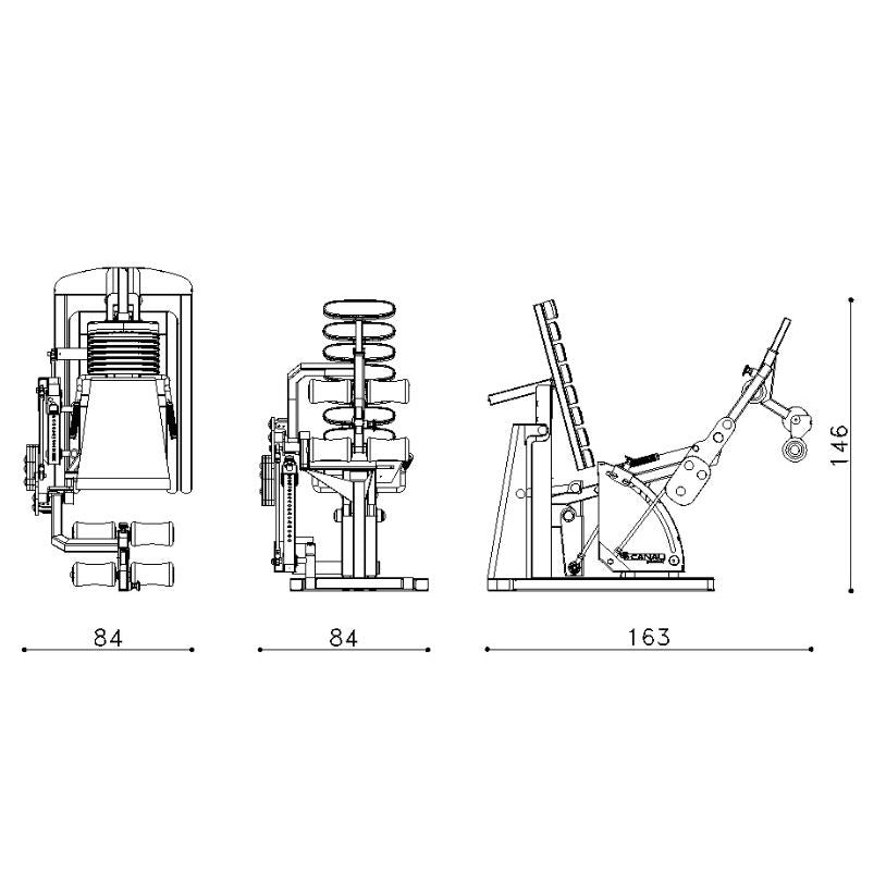 Attrezzi Fitness - Auxotonic - SEATED LEG CURL MACHINE