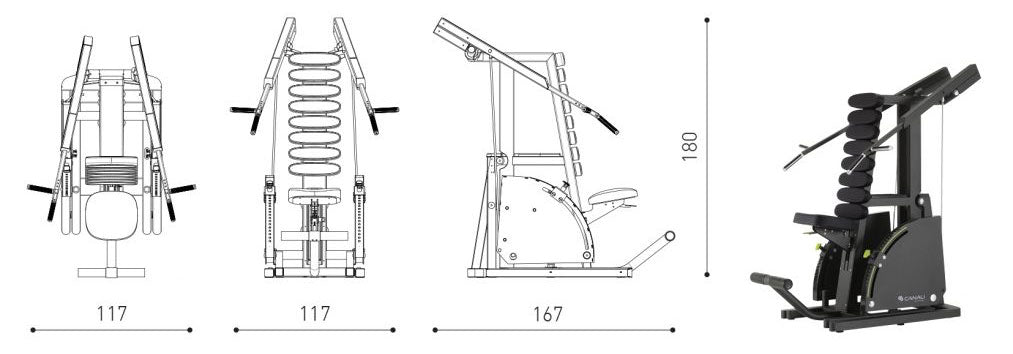 Attrezzi Fitness - Auxotonic - SHOULDER MACHINE