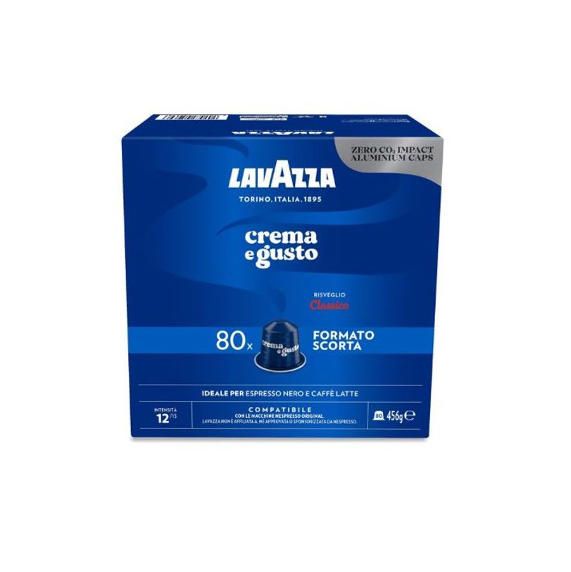 240 capsule Lavazza compatibili Nespresso in alluminio crema e gusto classico