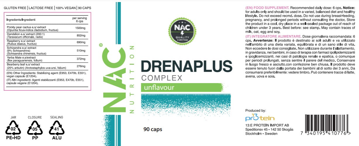 NAC Nutrition Drena Plus 90 compresse