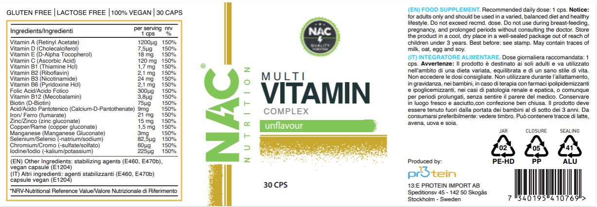 NAC Nutrition Multi Vitaminico 30 compresse