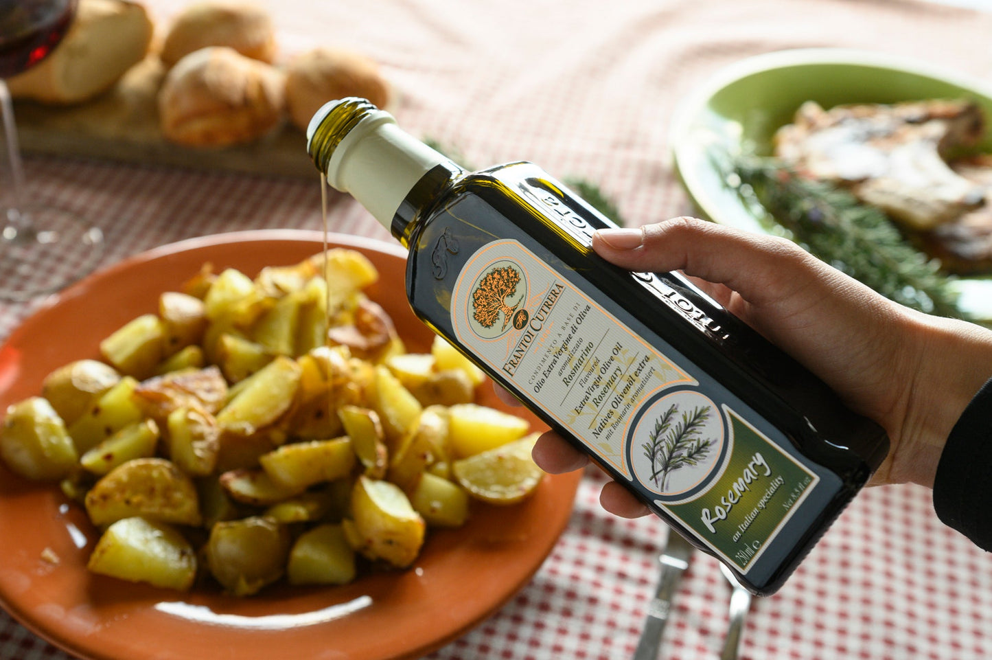 Condimento a base di olio extra vergine di oliva 98% aromatizzato al rosmarino
