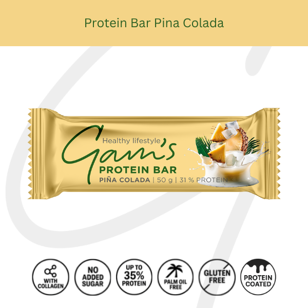 Gam's Barretta Proteica Pina Colada 50 grammi