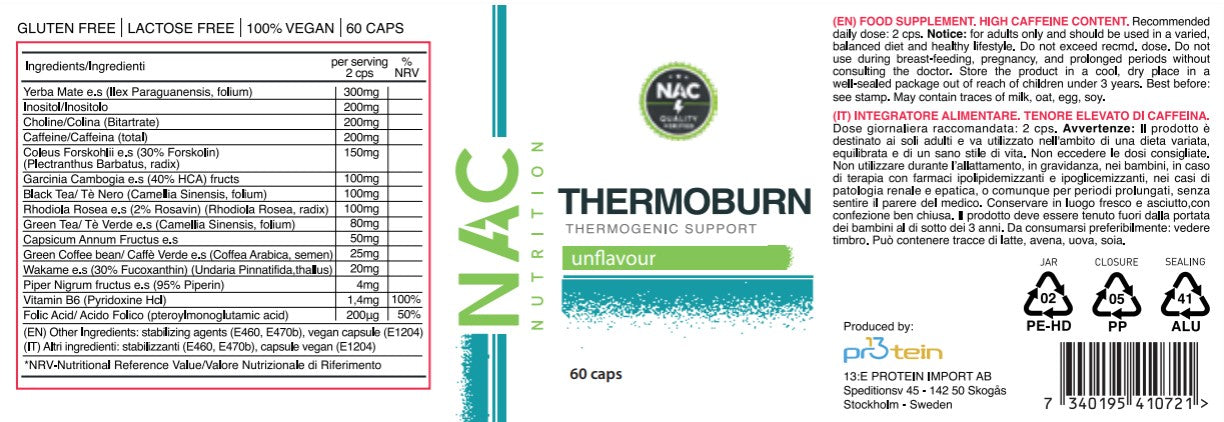 NAC Nutrition Thermo Burn 60 compresse