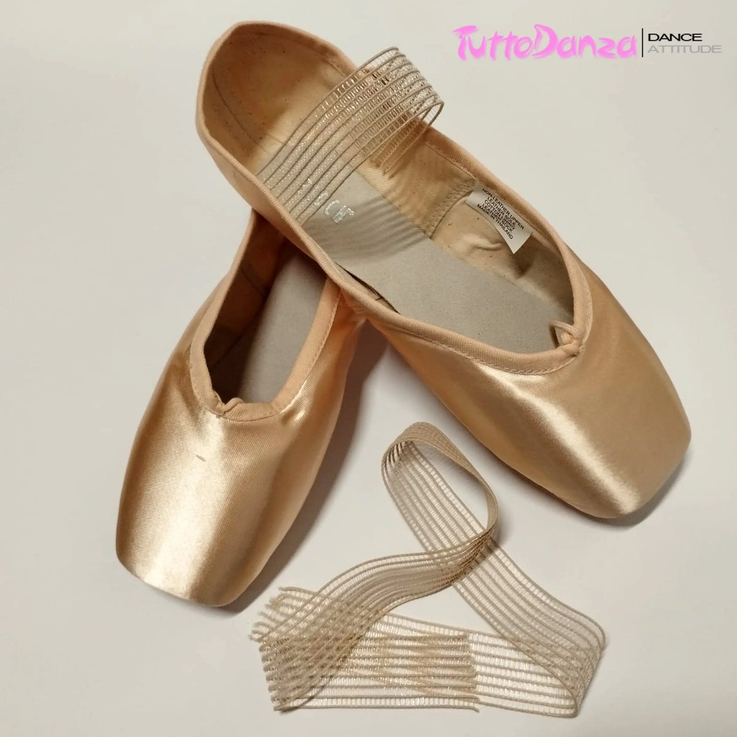 Nastro elasticizzato trasparente pretagliato per punte Danza Classica