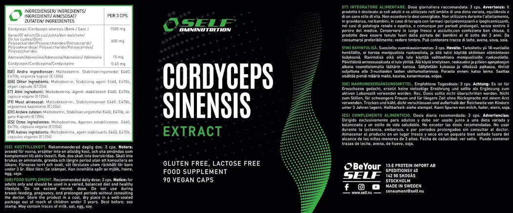 Self Omninutrition - Cordyceps Sinensis - 90 compresse