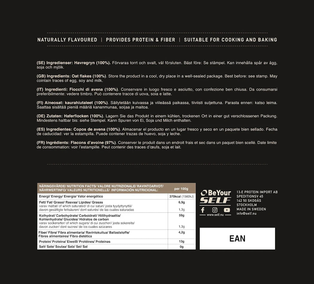 Self Omninutrition Fiocchi di Avena Vegan 1 Kg