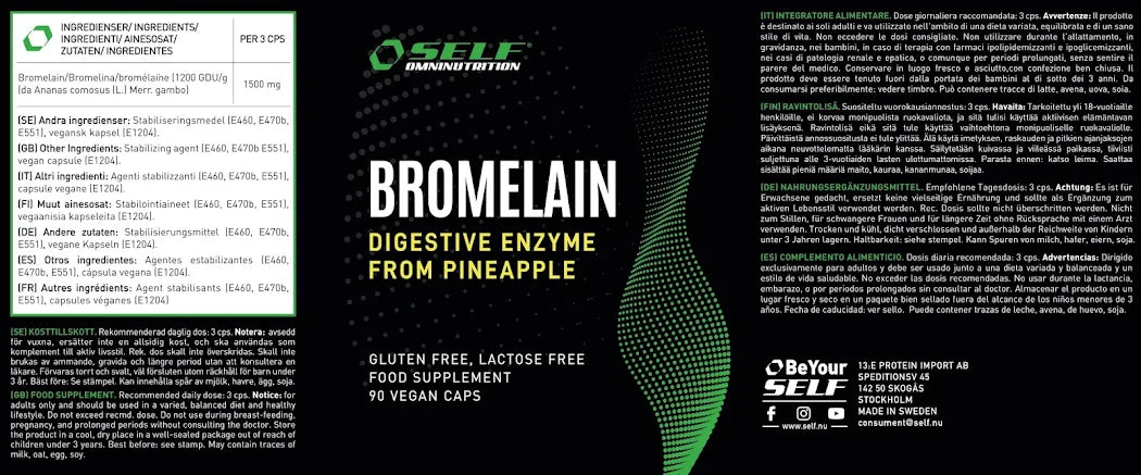 Self Omninutrition - Bromelina - 90 compresse