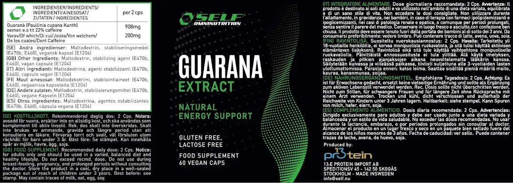 Self Omninutrition - Guarana - 60 compresse