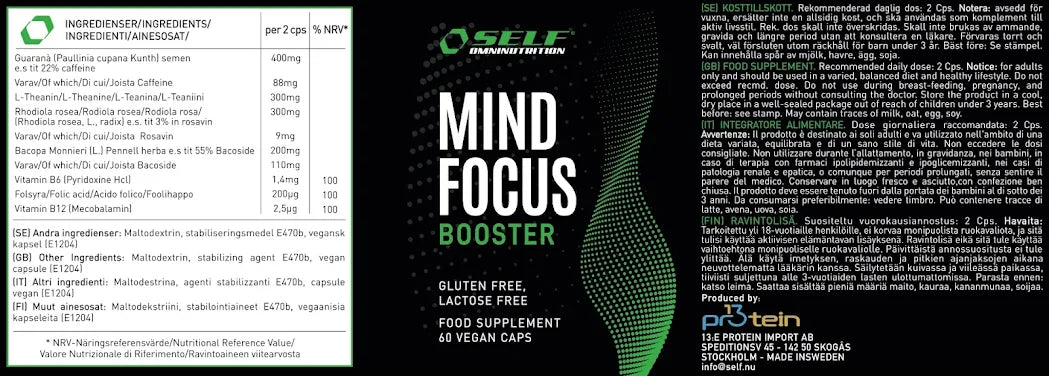 Self Omninutrition -Mind Focus Booster - 60 compresse