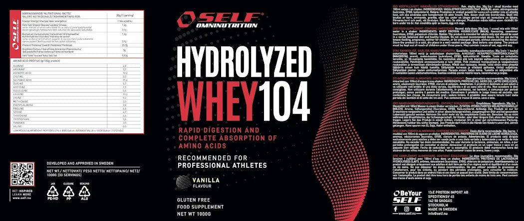 Self Omninutrition - Hydrolyzed Whey 104 - 1 kg