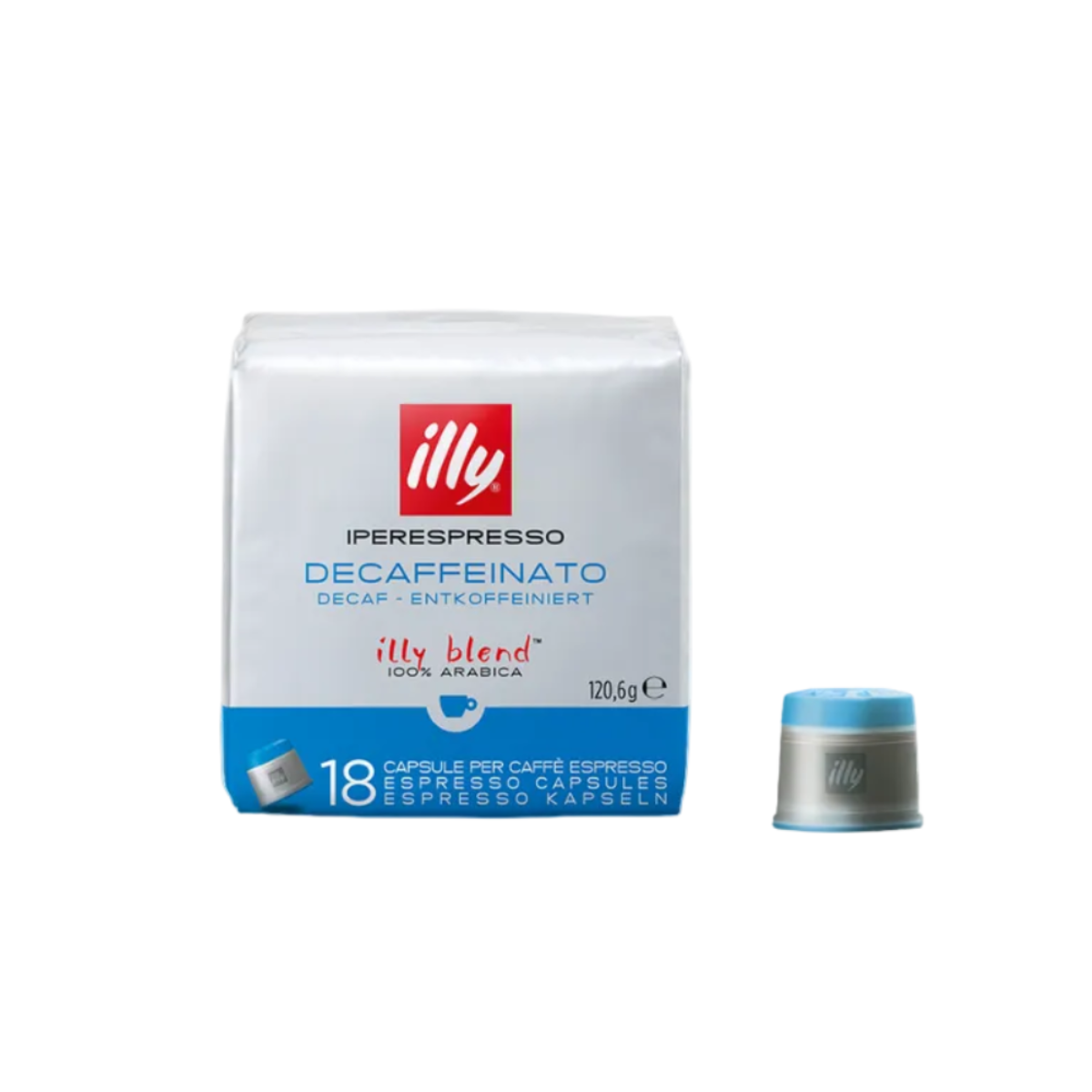 Illy - Caffè in Capsule Iperespresso DECAFFEINATO - 18 capsule