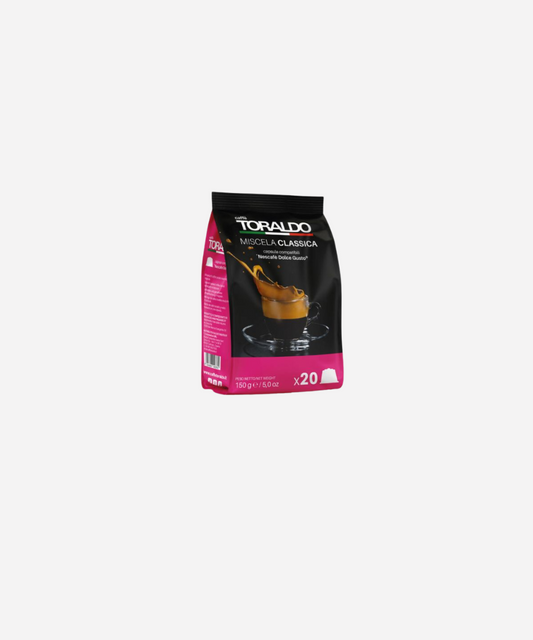 Caffe Toraldo - Capsule Compatibili  Nescafè Dolce Gusto*- Miscela Classica - 20 capsule