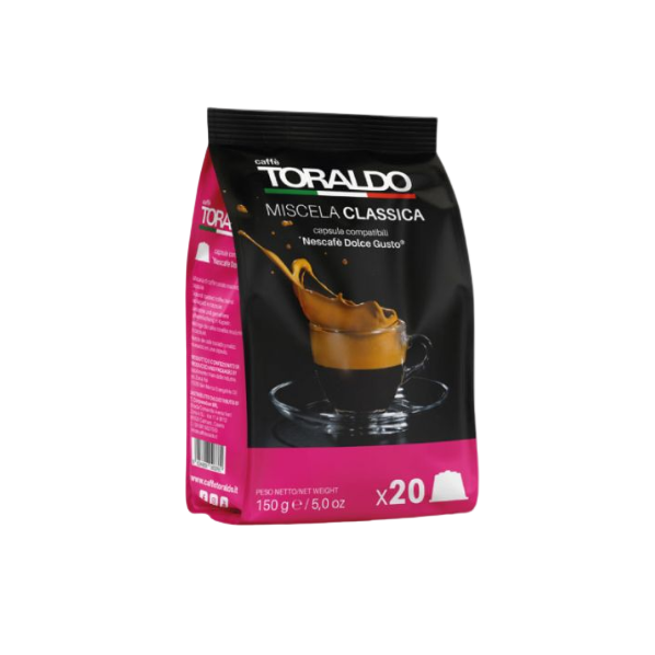 Caffe Toraldo - Capsule Compatibili Nescafè Dolce Gusto*- Miscela Classica - 20 capsule