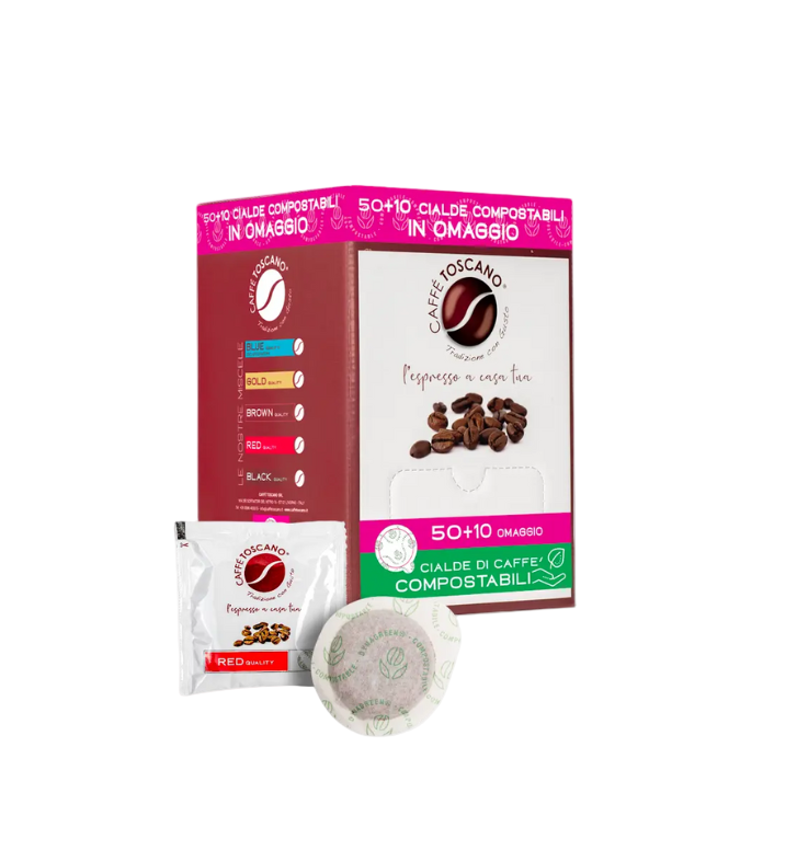 Cialde Caffè Toscano Red Quality - 50 cialde