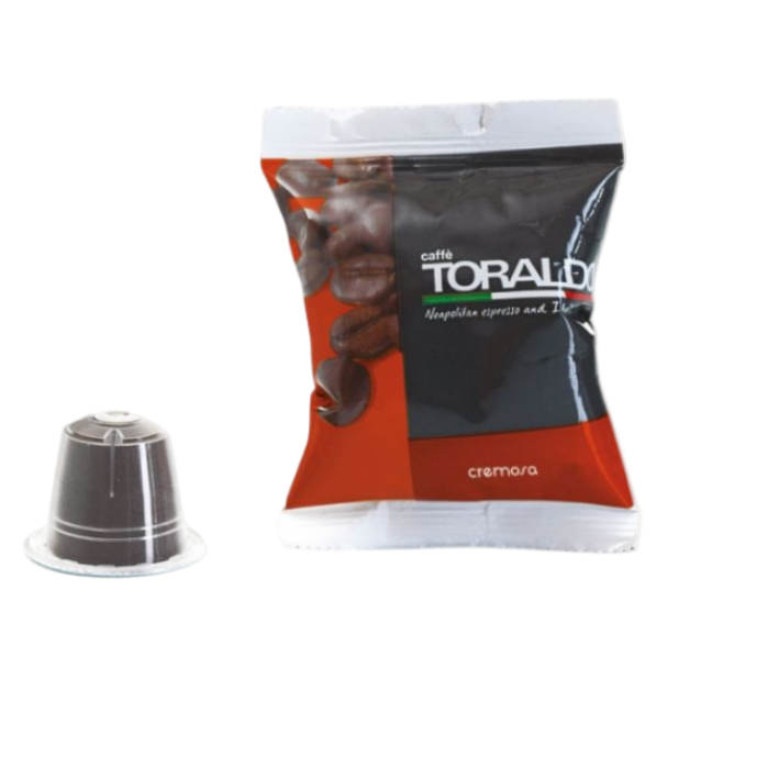 Caffe Toraldo - Capsule Compatibili Nespresso* - Miscela Cremosa - 100 capsule