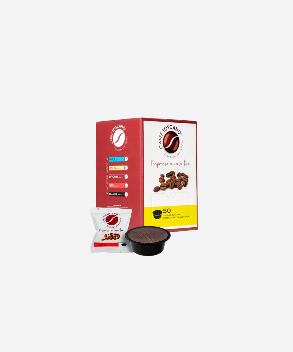 Caffè Toscano Compatibili Lavazza®* A Modo Mio®* Miscela Red Quality - 50 capsule