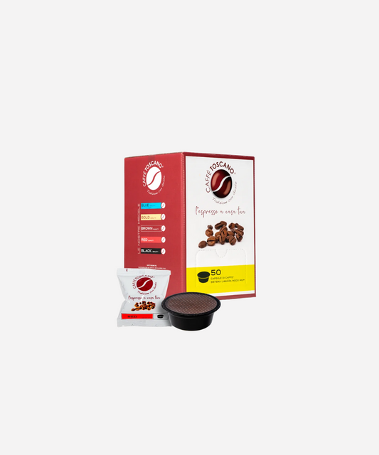 Caffè Toscano Compatibili Lavazza®* A Modo Mio®* Miscela Red Quality - 50 capsule