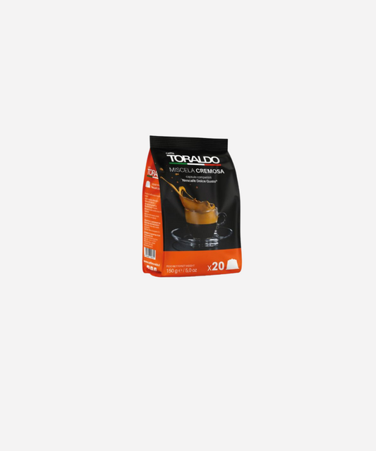 Caffe Toraldo - Capsule Compatibili  Nescafè Dolce Gusto*- Miscela Cremosa - 20 capsule