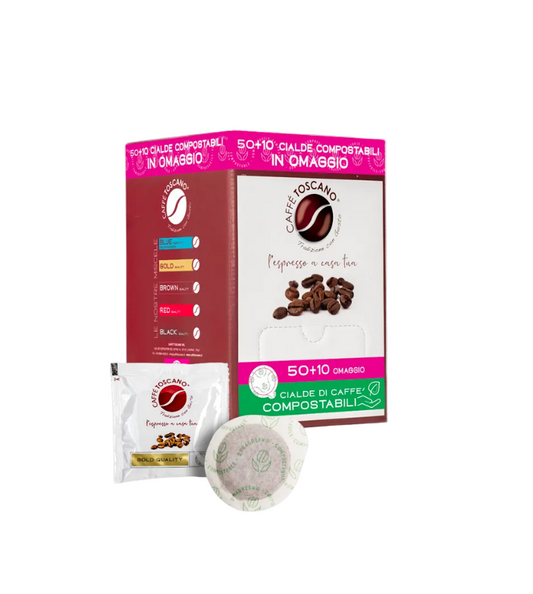 Cialde Caffè Toscano Gold Quality - 50 cialde