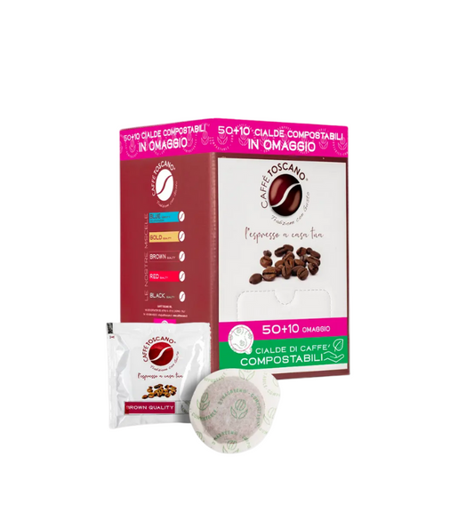 Cialde Caffè Toscano Brown Quality - 50 cialde
