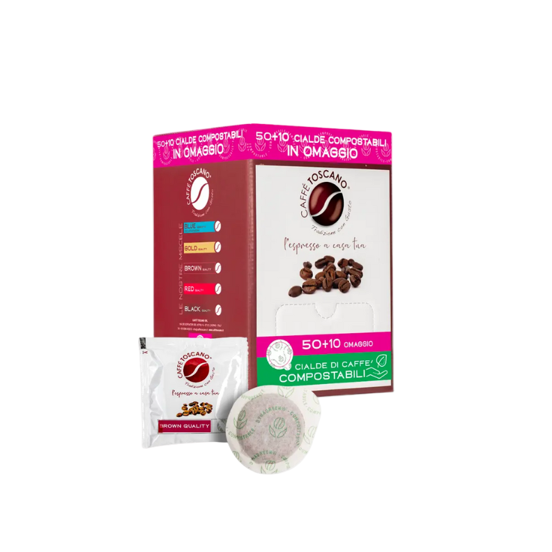 Cialde Caffè Toscano Brown Quality 50 cialde