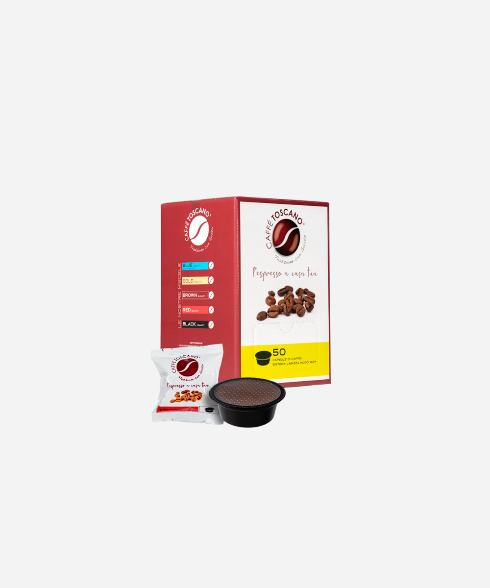Caffè Toscano Compatibili Lavazza®* A Modo Mio®* Miscela Brown Quality - 50 capsule