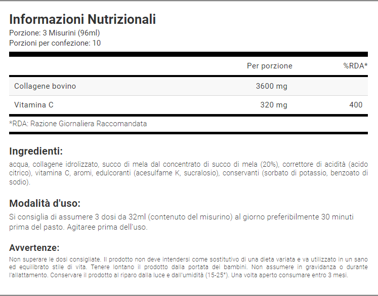 TREC NUTRITION - COLLAGENE LIQUIDO 1000 ml