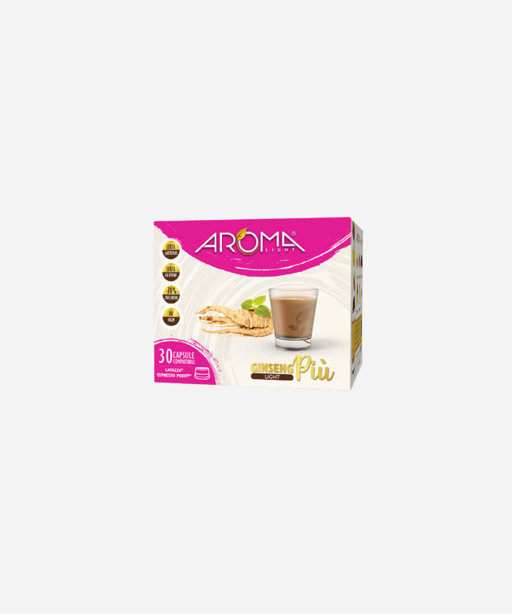 AROMA Caffè Ginseng Light Senza Lattosio  - Capsule Compatibili Espresso Point*