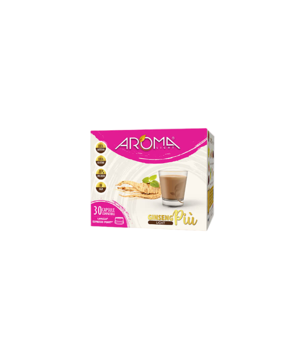 AROMA Caffè Ginseng Light Senza Lattosio - Capsule Compatibili Espresso Point*