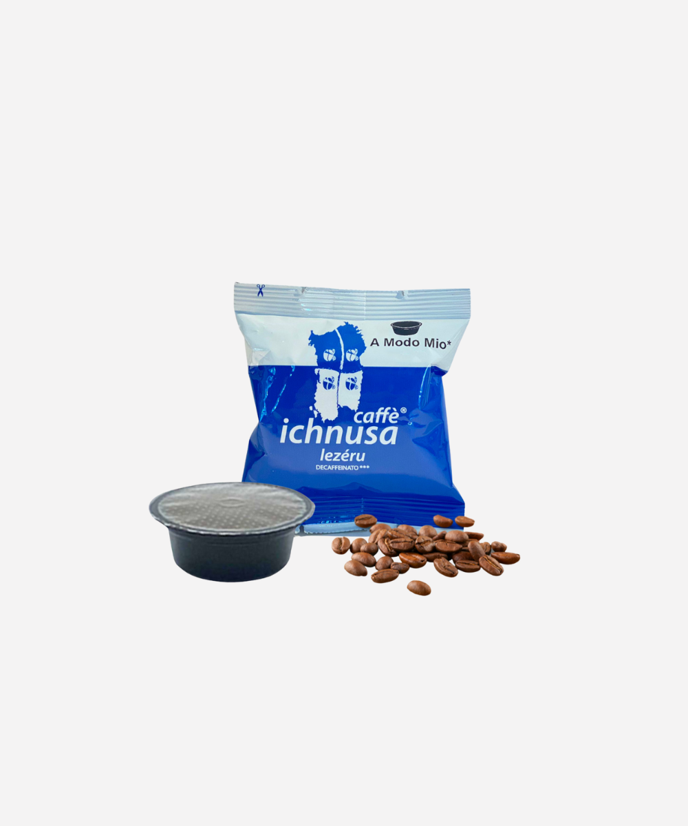 CAFFE ICHNUSA -LEZERU DEK - CAPSULE COMPATIBILI CON MACCHINE A MARCHIO Lavazza®* A Modo Mio® - 50 capsule