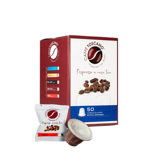 Caffè Toscano Red Quality - Compatibili Nespresso®* - 50 capsule