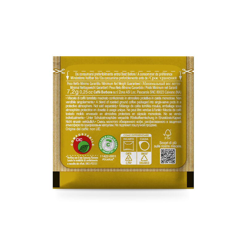 Cialde ESE 44 mm Caffè Borbone Miscela ORO - 50 cialde