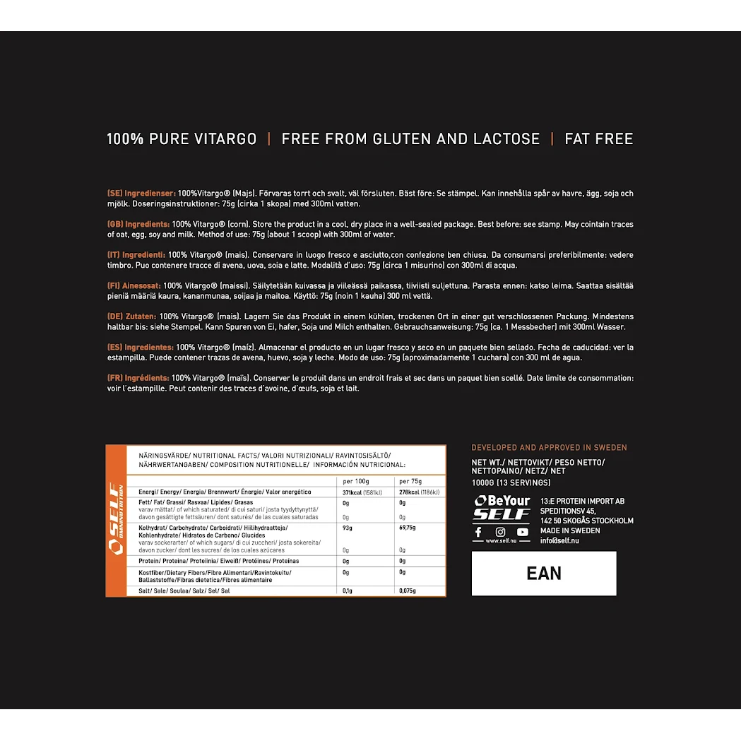 Self Omninutrition Pure Vitargo 1 Kg