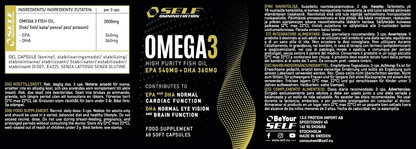 Self Omninutrition - Omega 3 Fish Oil - 60/120/280 compresse