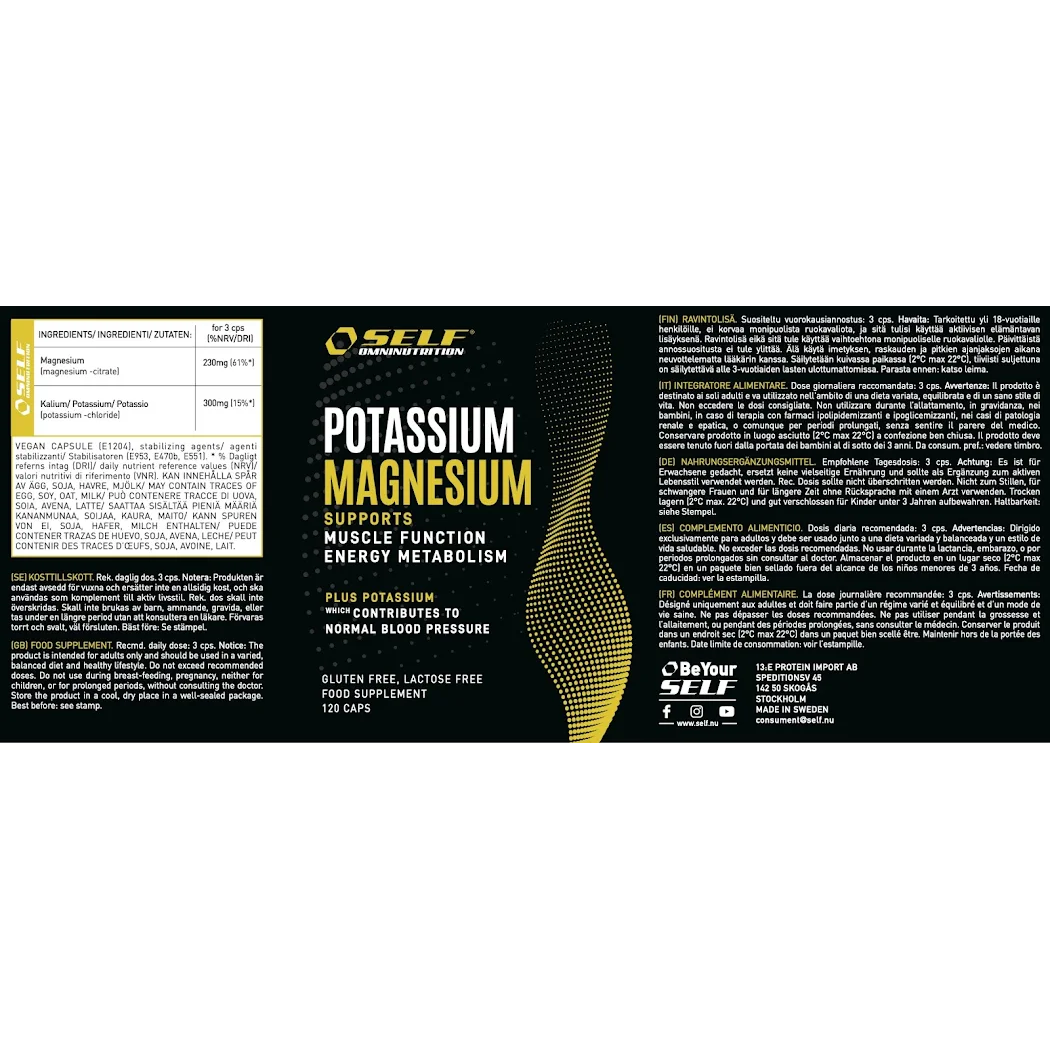 Self Omninutrition Potassio e Magnesio 120 compresse