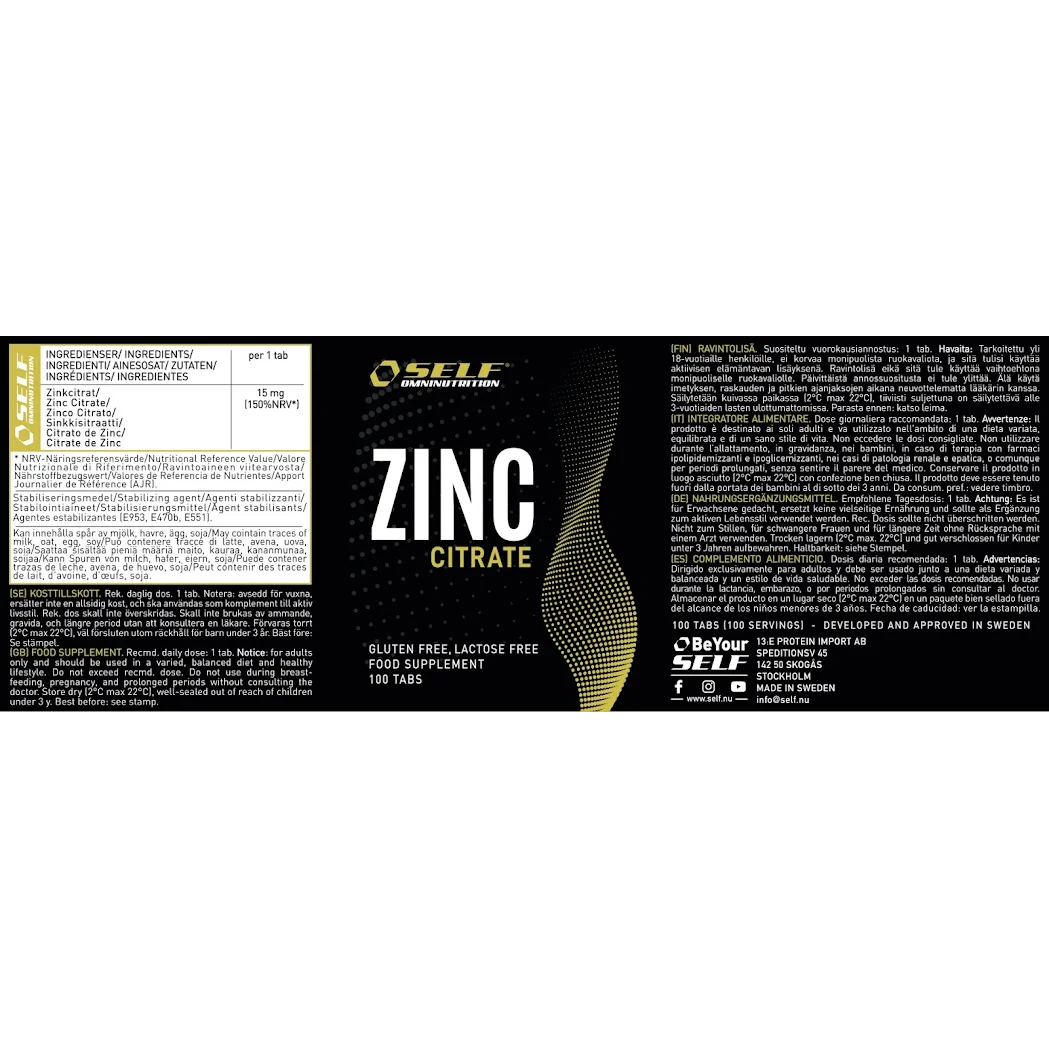 Self Omninutrition Zinco 100 compresse