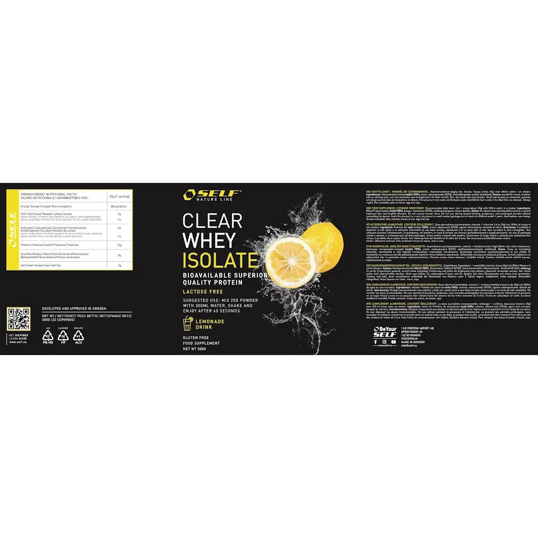 Self Omninutrition Clear Whey Isolate 500 grammi